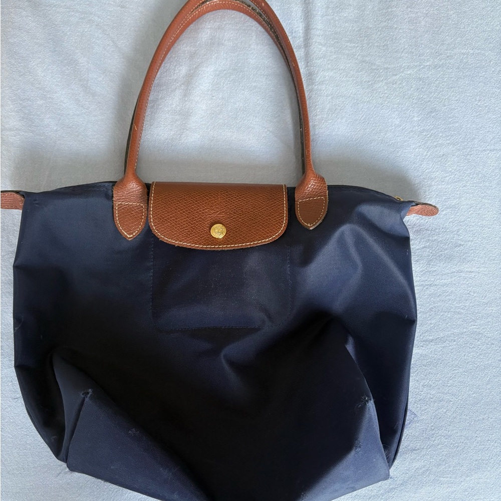 Longchamp Navy Blue Tote Bag